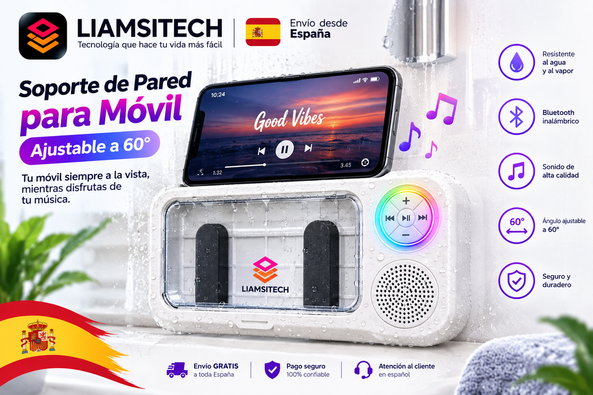 Altoparlante Bluetooth impermeabile per doccia | LIAMSITECH