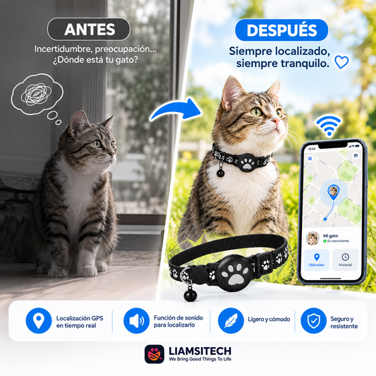 Collare GPS per Gatti con Localizzazione in Tempo Reale