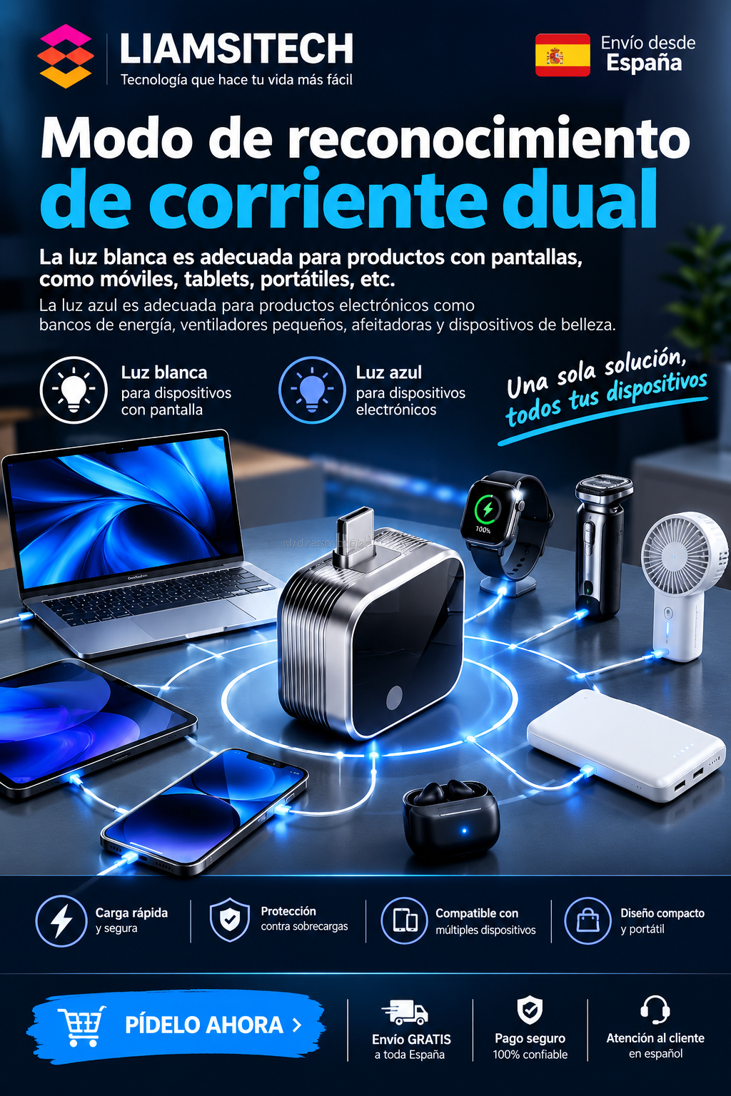 Adattatore USB-C intelligente multi-dispositivo